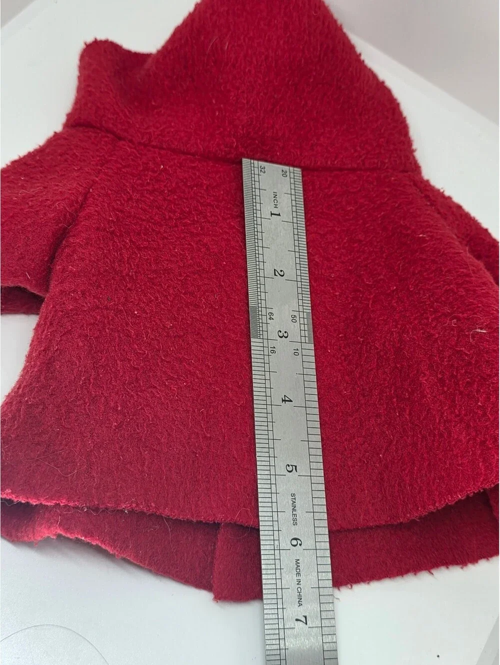 Vintage Paddington Bear Plush Replacement Clothes Red Duffle Coat Green Hat